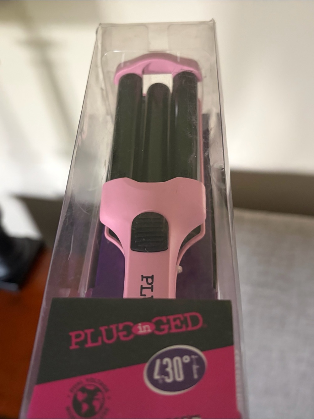 Pluggd Pink Triple-Bar Hair Waver